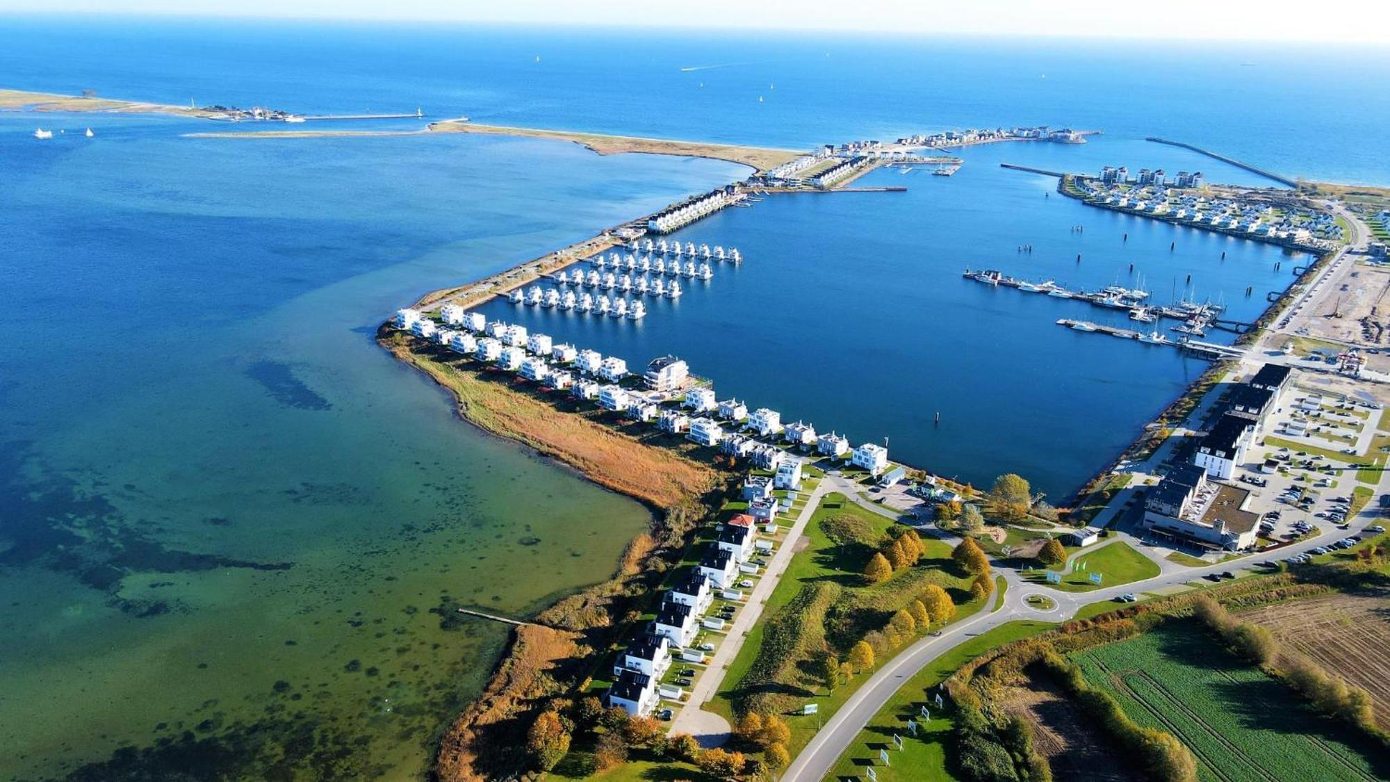 Schwimmendes Ferienhaus Antares One By Seeblick Ferien Oro, Rundum Wasser, Sauna Olpenitz Buitenkant foto